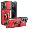 Per Infinix Smart 9 / Hot 50i Custodia per fotocamera scorrevole TPU+PC Custodia per telefono (rosso)