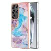 Per Samsung Galaxy S25 Ultra 5G Custodia per telefono in TPU IMD galvanica (marmo blu)