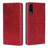 Per Fujitsu Arrows We2 Custodia magnetica in pelle con texture mucca (rosso)