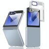Per Samsung Galaxy Z Flip5 lce Folding Series Custodia per telefono PC trasparente integrata (blu reale)