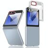 Per Samsung Galaxy Z Flip5 lce Folding Series Custodia per telefono PC trasparente integrata (rosso)