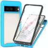 Per Google Pixel 8 Starry Sky Solid Color Series PC + TPU Custodia per telefono con pellicola PET (blu cielo)