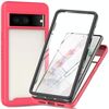 Per Google Pixel 8 Starry Sky Solid Color Series PC + TPU Custodia per telefono con pellicola PET (rosa)
