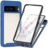 Per Google Pixel 8 Starry Sky Solid Color Series Custodia per telefono in PC + TPU con pellicola PET (blu reale)