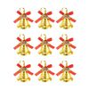 9 pezzi/set 3,6 cm decorazioni natalizie campane di plastica decorazioni per albero di Natale pendenti