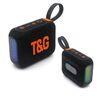 T&G TG445 Subwoofer stereo portatile Bass RGB Light Wireless TWS BT Speaker (nero)