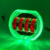 Motociclo Veicolo elettrico Modifica generale Faro a LED 4 perline Lampade a doppia lente, Stile: Apertura verde + Occhio del diavolo rosso