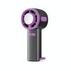 Ventilatore di raffreddamento a semiconduttore con display digitale ad alta velocità a 3 velocità, piccolo ventilatore portatile USB (grigio)