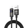 Cavo dati intrecciato in nylon da USB a 8 pin REMAX C01-AL 3A, lunghezza: 1,2 m (nero)