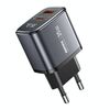 Caricabatterie rapido REMAX U2-AC 35W USB e Type-C GaN con display digitale, specifiche: spina UE
