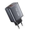 Caricabatterie rapido REMAX U2-AC 67W USB e Type-C GaN con display digitale, specifiche: spina UE
