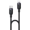 Cavo dati in lega di alluminio Yesido CA189 27W tipo C a 8 pin, lunghezza: 1,2 m (nero)