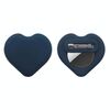 Per AirTag GPS Tracker Custodia in silicone a forma di cuore con spille di sicurezza nascoste all'interno di vestiti e scarpe (blu scuro)