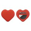 Per AirTag GPS Tracker Custodia in silicone a forma di cuore con spille di sicurezza nascoste all'interno di vestiti e scarpe (rosso)
