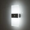 Lampada da parete magnetica acrilica Smart Induction Night Light ricaricabile Lampada da comodino per camera da letto Luce bianca rettangolare bianca