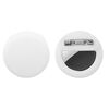 Per AirTag GPS Tracker Custodia rotonda in silicone con spille di sicurezza nascoste all'interno di vestiti e scarpe (bianco)