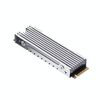 Dissipatore di calore in alluminio per radiatore SSD NVME M.2 2280 FinalCool per PC desktop PS5 (argento)