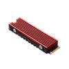 Dissipatore di calore in alluminio per radiatore SSD NVME M.2 2280 FinalCool per PC desktop PS5 (rosso)
