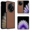 Per OPPO Find N5 Custodia in pelle PU per PC (marrone)