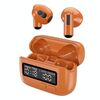 BPG Auricolari Bluetooth wireless portatili unici retrò alla moda con display digitale e cancellazione del rumore (arancione)