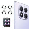 Per Redmi Note 14 Pro 4G Global ENKAY Hat-Prince 9H Obiettivo della fotocamera posteriore Pellicola in vetro temperato in lega di alluminio (argento)