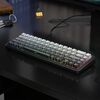 Tastiera meccanica AULA F65 67 tasti 2.4G / BT / cablata a tre modelli RGB Gaske (asse grigio sfumato-viola)