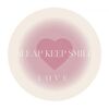 Tovaglietta americana rotonda 30x30cm, assorbente, termica, isolante, sottobicchiere, piatti, tovaglietta occidentale, stile: Halo Heart Pink