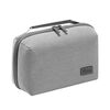 Borsa portaoggetti per cavi digitali RPET a doppio strato per viaggi d'affari, organizer per auricolari Bluetooth (grigio)