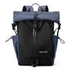 WEPOWER Zaino da uomo e da donna con colori a contrasto per pendolarismo, borsa casual di grande capacità (blu scuro)