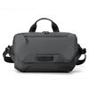 WEPOWER Borsa da petto per ciclismo sportivo da uomo con sistema di cinghie a 3 punti, design anti-oscillazione (grigio)