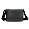 WEPOWER Borsa a tracolla semplice per uomo Borsa a tracolla leggera casual da pendolare (nera)