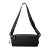WEPOWER Borsa da ciclista da uomo, grande capacità, casual, messenger pack (nero)