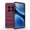 Per vivo X200 Pro Magic Shield TPU + custodia in flanella per telefono (rosso vino)