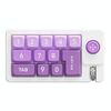Tastiera da gioco meccanica cablata personalizzata con macro hot swap e retroilluminazione RGB Joystick K810 (rosa viola)