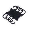 4 pezzi / set ganci per poggiatesta per schienale auto ganci nascosti antiurto per organizer per sedili posteriori auto (nero)