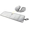 Parasole per parabrezza anteriore per auto Jeep Wrangler JK 2007-2017 da 51,9 x 16,1 pollici (nero + argento)