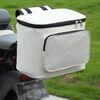 Borsa da appendere per schienale posteriore impermeabile per moto elettrica Borsa portacasco di grande capacità (bianca)