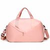 Borsa da viaggio di grande capacità, borsa da palestra, borsa da nuoto, borsa a tracolla per yoga, separazione asciutta e bagnata (rosa)