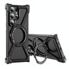 Per Samsung Galaxy S24 Ultra 5G Custodia antiurto per telefono con airbag magnetico MagSafe in lega di titanio (nero)