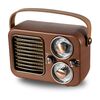 Retro multifunzionale radio altoparlante Bluetooth portatile audio decorazione ornamento (strisce orizzontali)