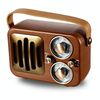Retro multifunzionale radio altoparlante Bluetooth portatile audio decorazione ornamento (griglia verticale)