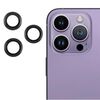 Per iPhone 14 Pro Max / 14 Pro Cover per fotocamera posteriore Pellicola per obiettivo in vetro temperato 9H (nero)