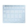 Stencil per reballing BGA Mijing IPH-21 Baseband / Hard Disk / WiFi / NFC / Chip di codice per la serie iPhone XS-16