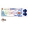 Ajazz AKP815 81 tasti tastiera meccanica cablata schermo LCD retroilluminato RGB programmazione visiva driver personalizzato tastiera da gioco (Tea Axis blu bianco arancione)