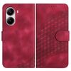 Custodia in pelle con stampa a testa di elefante per Redmi Turbo 4 / Xiaomi Poco X7 Pro e cordino (rosso rosa)