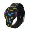 Per AirTag Locator Kids Cinturino impermeabile per orologio Dispositivo anti-smarrimento Custodia protettiva stampata in silicone, Stile: arcobaleno su nero