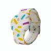 Per AirTag Locator Kids Cinturino impermeabile per orologio Dispositivo anti-smarrimento Custodia protettiva stampata in silicone, Stile: strisce arcobaleno