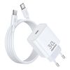 Caricabatterie GaN REMAX RP-U71 30W Type-C compatibile con tutti i dispositivi con cavo dati, spina: spina UE (bianco)