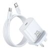 Caricabatterie GaN REMAX RP-U71 30W Type-C compatibile con tutti i dispositivi con cavo dati, spina: spina UK (bianco)