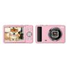 DC15 2,4 pollici 18X Zoom digitale Fotocamera 4K HD Video 64MP Riprese (Rosa)